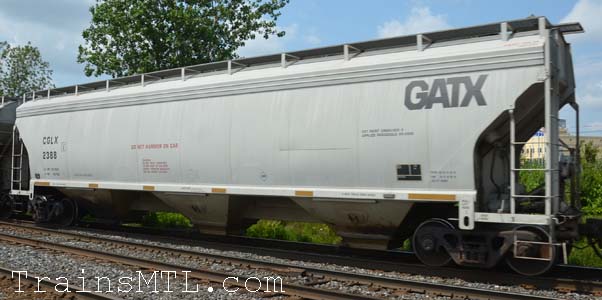Car/wagon CGLX2388 left side / coté gauche